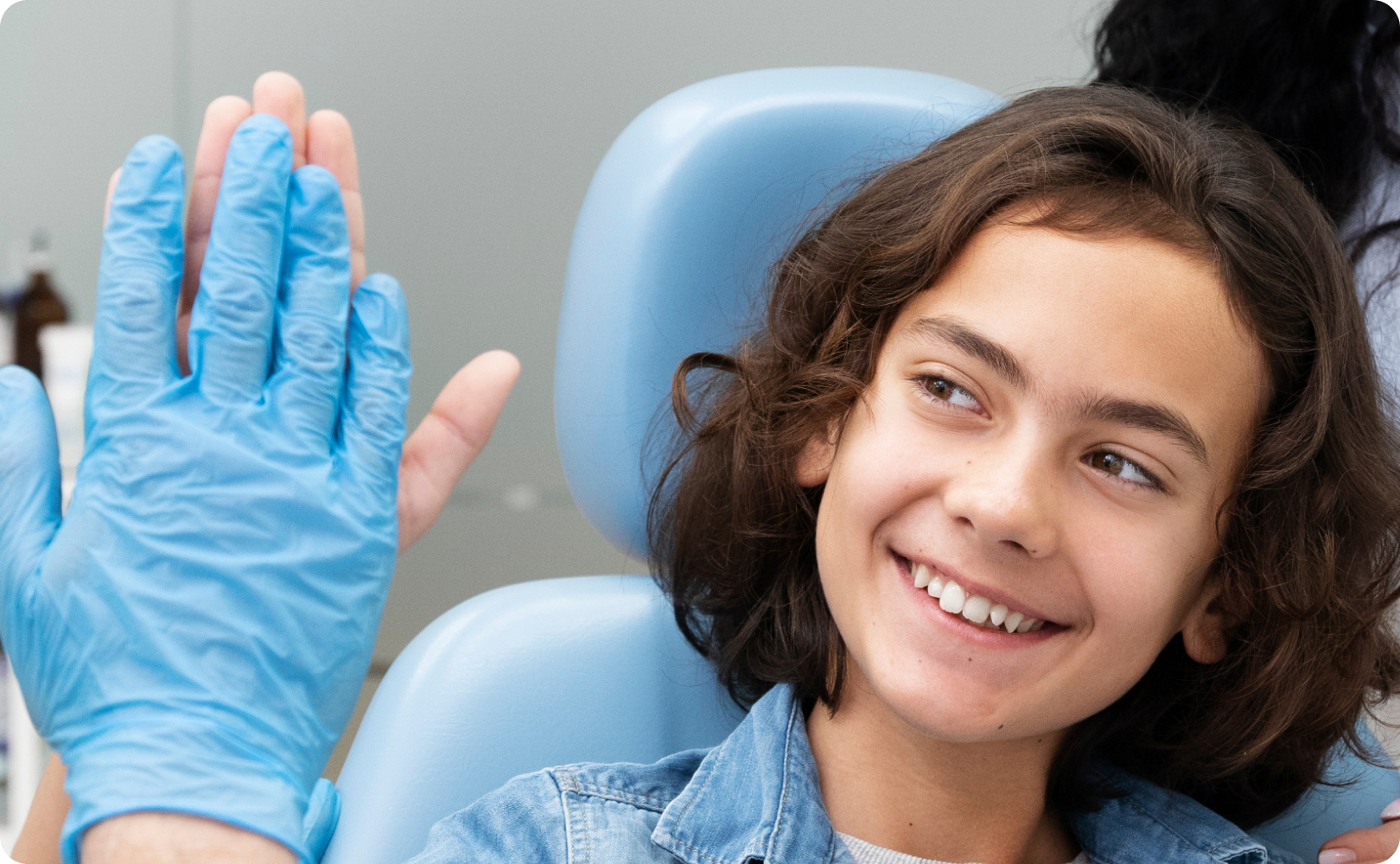 Periodontal gum examination evaluating gingival health and pocket depth